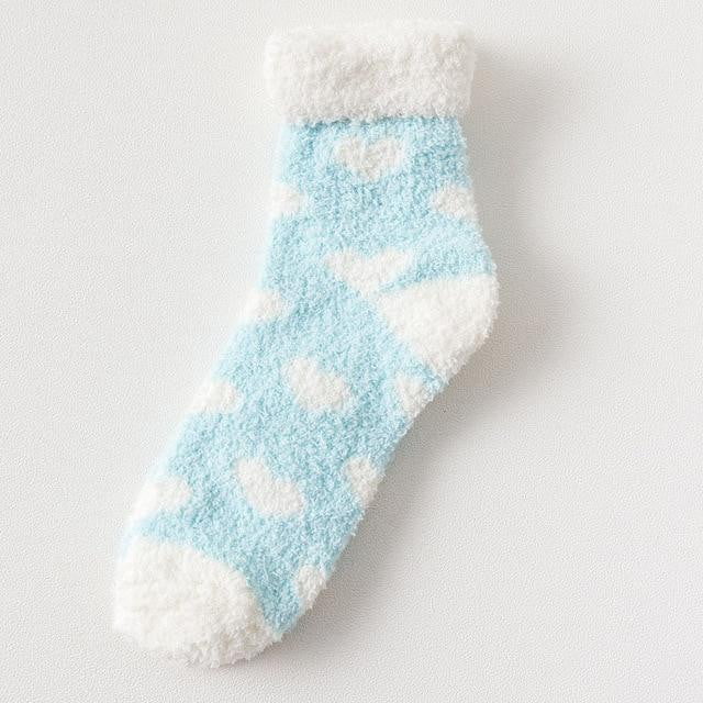 Candy Warm Lady Heart Cute Winter Kawaii Thick Casual Women Socks Fuzzy Fluffy Terry Warm Socks Short Cute Cotton Socks Female