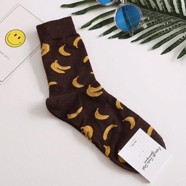 GUMPRUN Harajuku happy socks Men's Funny Combed Cotton Dress Casual Crew Wedding Socks Colorful Novelty Skateboard Socks