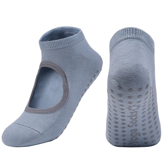 Silicone Breathable Anti Friction Women Yoga Socks