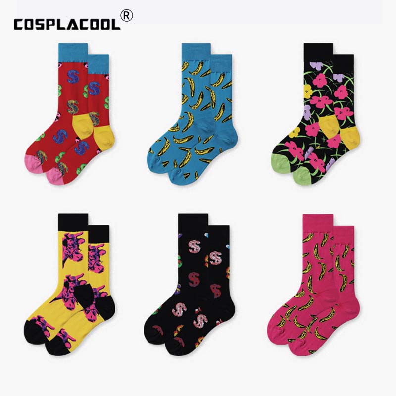 Creative Harajuku Happy Cool Socks Cotton Crazy Animal Funny Socks Hip Hop Street Cute Socks
