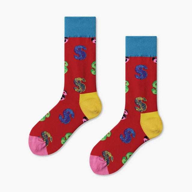 Creative Harajuku Happy Cool Socks Cotton Crazy Animal Funny Socks Hip Hop Street Cute Socks