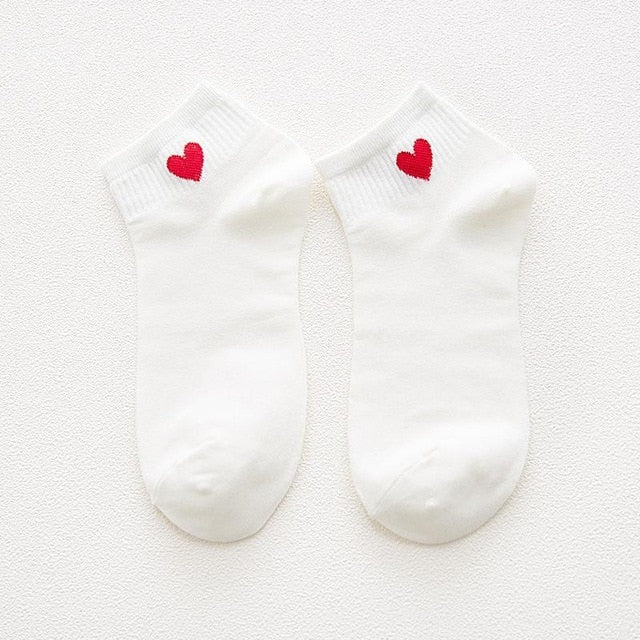 Cotton Loose Striped Women's Crew Socks