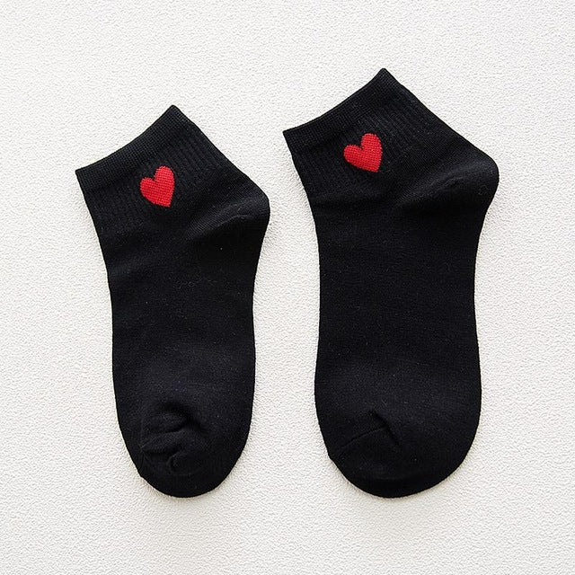 Cotton Loose Striped Women's Crew Socks