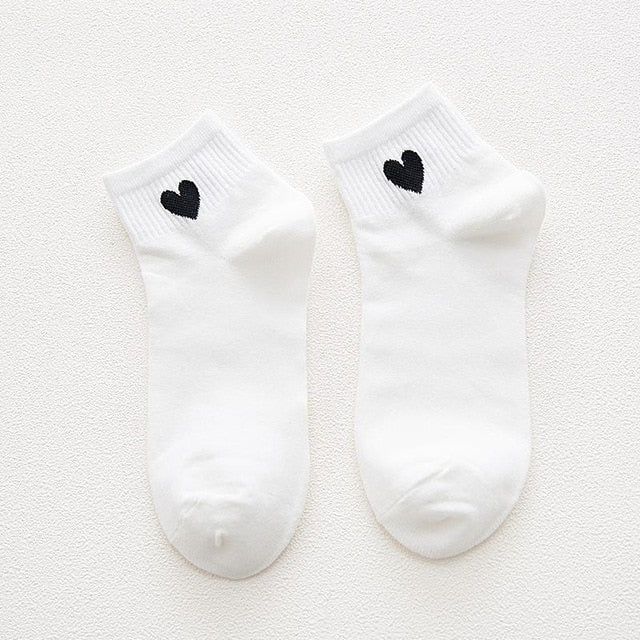 Cotton Loose Striped Women's Crew Socks