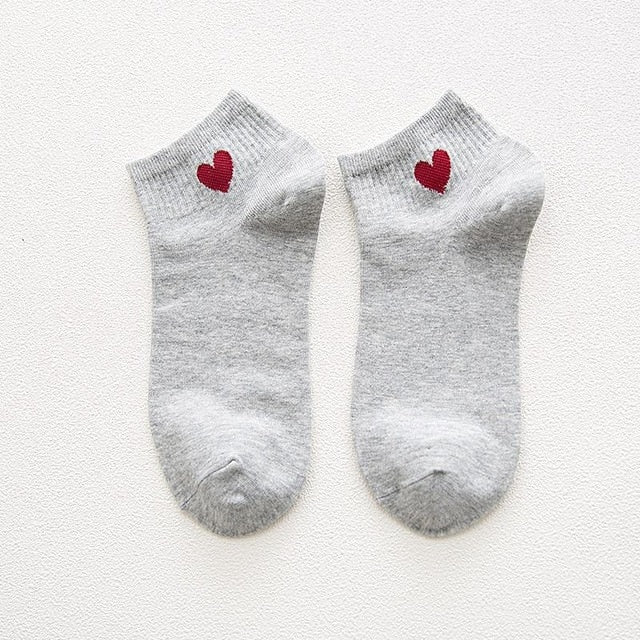 Cotton Loose Striped Women's Crew Socks