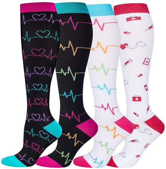 Compression Socks for Men Women 30 Mmhg Knee High for Medical Edema Diabetes Varicose Veins