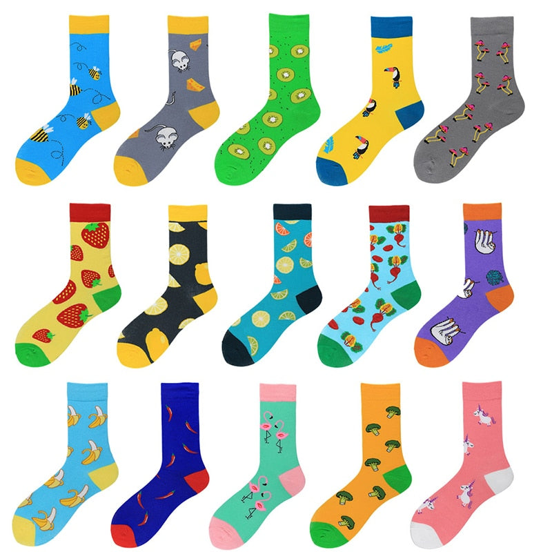 Happy Personality Funny Men And Women Cotton socks
