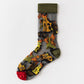 Harajuku Crystal Silk Tide Socks Funny Sunflowers Vines