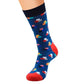 Casual Plaid Colorful Socks - Men's Cotton Dress | Fiyahazz Socks