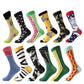 MYORED 12 pairs / lot colorful For men's cotton funny winter Warm fruit socks novelty Fashionable men's wedding sock gift NO BOX