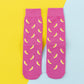 Women Socks Funny Cute Cartoon Fruits Banana Avocado Lemon Egg Cookie Donuts Food Happy colorful novelty skateboard Socks - Fiyah Azz Socks