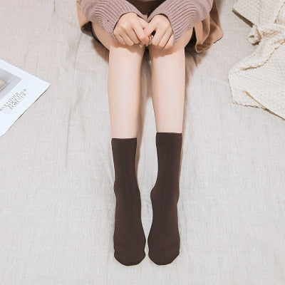 Winter Warmer Women Thicken Thermal Wool Cashmere Snow Socks Seamless Velvet Boots Floor Sleeping Socks for Mens - Fiyah Azz Socks