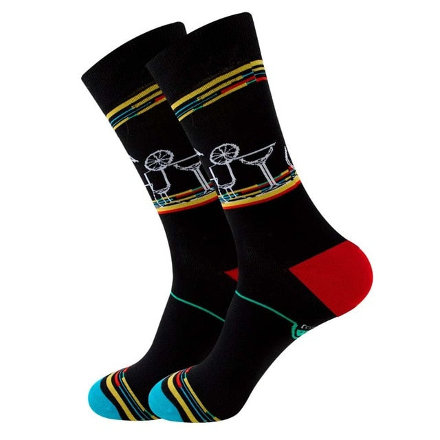 Men's Socks Colorful Funny symbol International chess geometric Cotton Sock