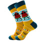 Men's Socks Colorful Funny symbol International chess geometric Cotton Sock