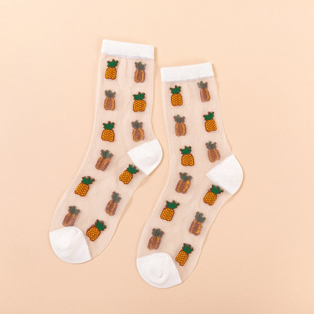 Funny Sunflowers Vines Flowers Happy Women Socks Casual High Quality Sox