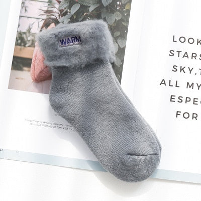 Winter Warmer Women Thicken Thermal Wool Cashmere Snow Socks Seamless Velvet Boots Floor Sleeping Socks for Mens - Fiyah Azz Socks