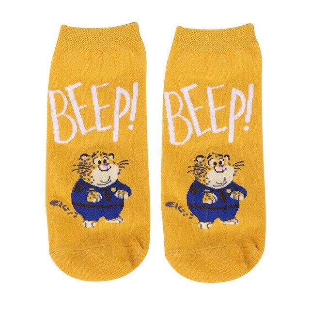 New Summer Cute Cotton Cartoon Women Socks Funny Animal Comfortable Kawaii Ankle Socks Lovely Fox Tiger Fun Animal Socks Gift