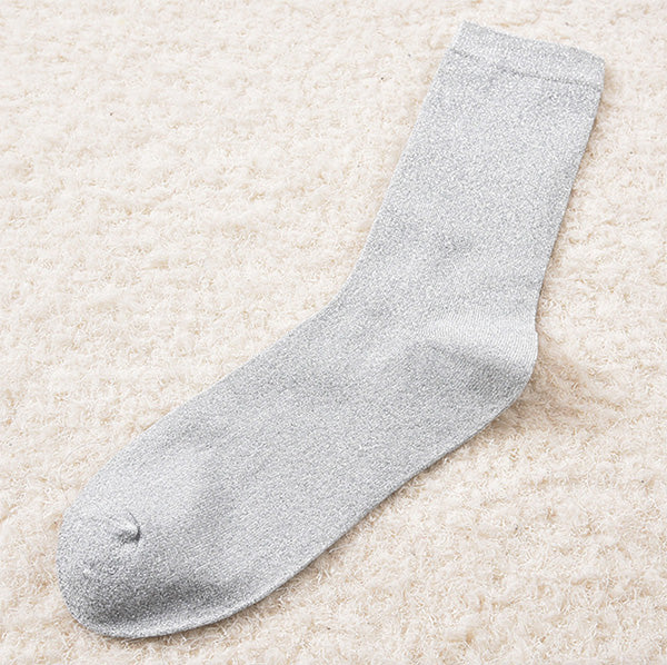 Top Quality Thin Gold Sliver Shiny Ankle Socks