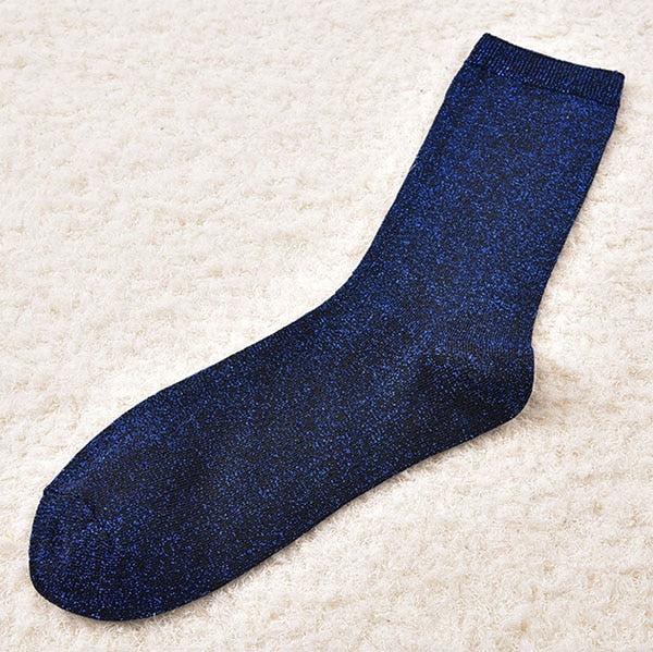 Top Quality Thin Gold Sliver Shiny Ankle Socks