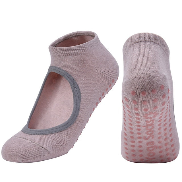 Silicone Breathable Anti Friction Women Yoga Socks